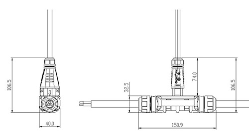  Трехконтактные цилиндрические разъёмы BC05 (для микроинвертера) 